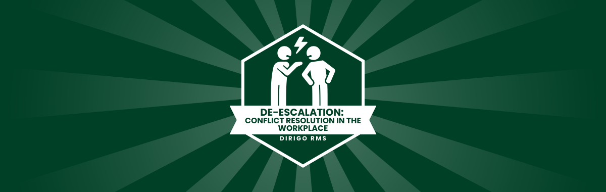 De-Escalation Conflict Resolution in the Workplace Banner
