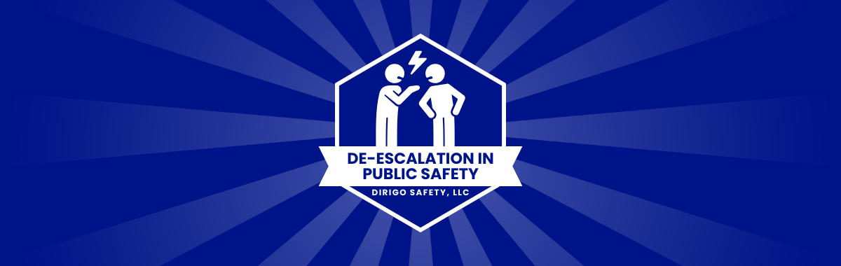 De-Escalation in Public Safety Banner